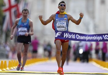 Colombiano Eider Arévalo es campeón mundial en marcha