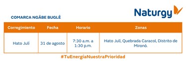 Trabajos de mantenimiento en la red eléctrica del 25 al 31 de agosto 2025