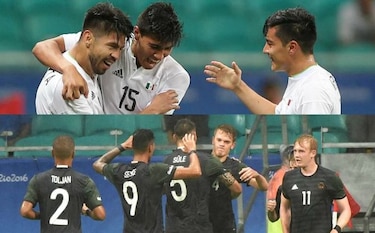 México y Alemania empatan 2-2