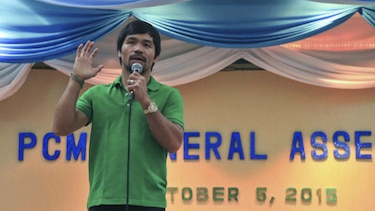 Pacquiao asume sus comentarios homófobos