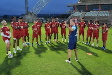 Christiansen pone a prueba el compromiso de sus jugadores en la previa del duelo entre Sudáfrica y Panamá