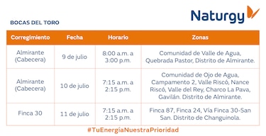Trabajos de mantenimiento en la red eléctrica del 6 al 12 de julio de 2026