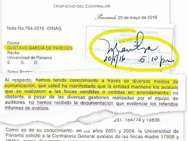 Contralor pide los avalúos a la Universidad de Panamá