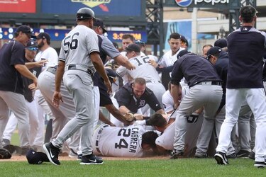 Miguel Cabrera, suspendido siete juegos por trifulca