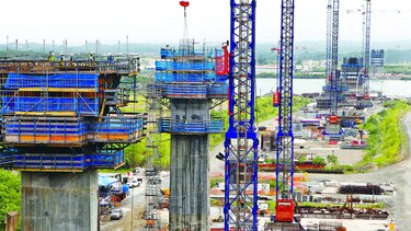 Tercer puente tiene 33% de avance