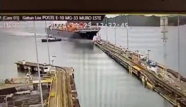 Canal de Panamá: colisión de embarcación no afectó el tránsito por la vía interoceánica