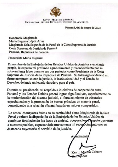 Kevin Cabrera resalta cooperación judicial entre Panamá y Estados Unidos durante la gestión de María Eugenia López