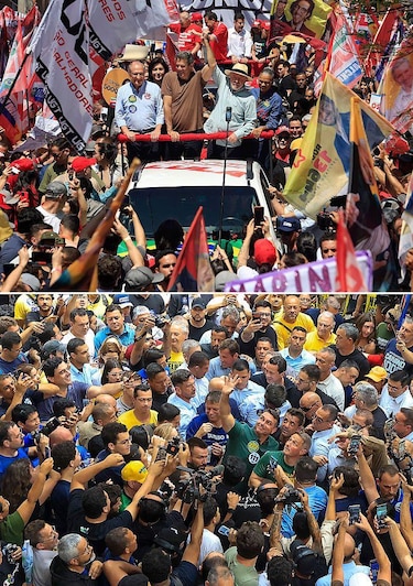 Elecciones en Brasil: Flávio Bolsonaro y Lula da Silva van a una segunda vuelta en la que el presidente enfrenta una difícil remontada