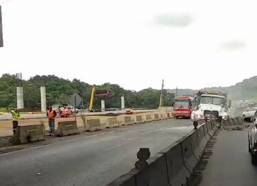 Accidente en la vía Interamericana ocasiona descomunal tranque hacia Panamá Oeste