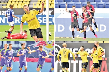 Borussia Dortmund golea 4-0 a Schalke en el regreso de la Bundesliga