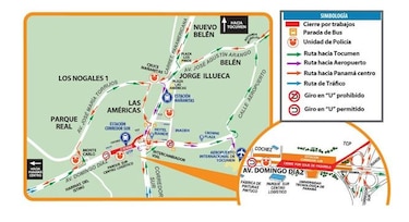 MiBus anuncia desvíos en las rutas del sector este por cierre en la avenida Domingo Díaz