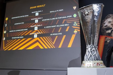 Estos son los emparejamientos de cuartos y semifinales de la Liga Europa