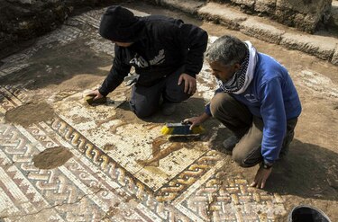 Hallan en Israel un mosaico de la época romana