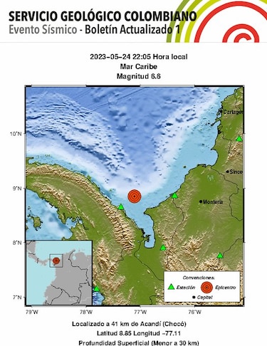 Sinaproc: no hay reportes de afectaciones tras sismo ocurrido entre Panamá y Colombia; el país se prepara para el tercer simulacro regional