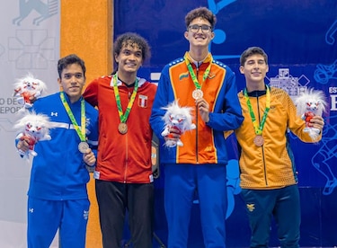 Johan Achurra le da a Panamá la primera medalla de plata en los Juegos Bolivarianos de la Juventud