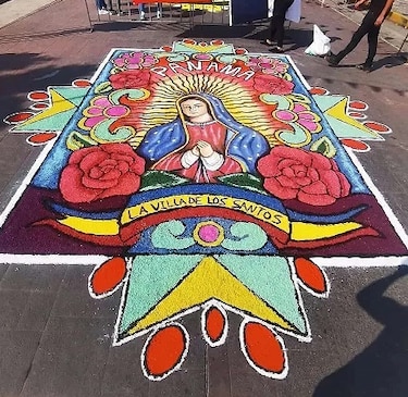 Santeños representan a Panamá en Encuentro Internacional de Alfombristas en México