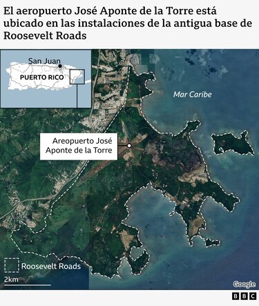 Roosevelt Roads, la base naval abandonada en Puerto Rico que Estados Unidos reactivó en medio de sus polémicas acciones militares en el Caribe