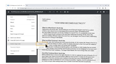 Una nueva función de Chrome convertirá las imágenes de los pdf en texto