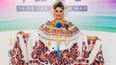 Esta es la premiada pollera de Margarita Henríquez en Viña del Mar