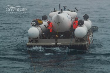 Llegan a Canadá los restos del sumergible Titán recuperados del Atlántico