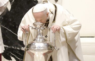 Debido a la pandemia, el papa no hizo el lavado de pies