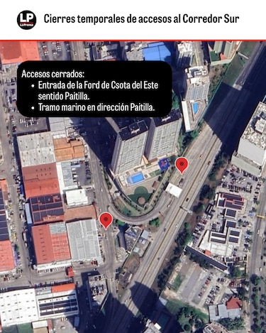 Suspenden trabajos y cierre temporal de accesos en el Corredor Sur; la vía estará libre este fin de semana
