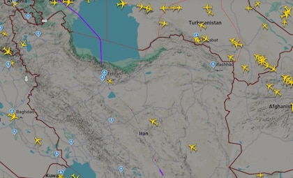 Irán cierra su espacio aéreo a todos los vuelos