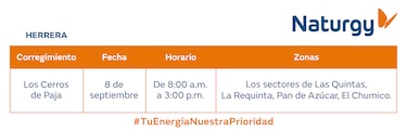 Trabajos de mantenimiento en la red eléctrica del 7 al 13 de septiembre de 2026