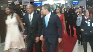 Llega el primer ministro de Belice para la Cumbre