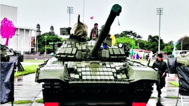 Nicaragua muestra tanques rusos