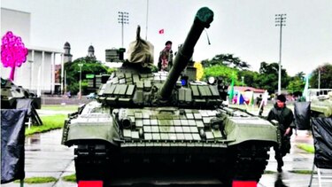 Nicaragua muestra tanques rusos