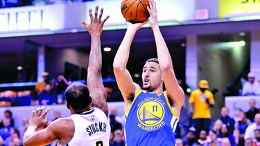 Warriors aprovechan desgaste de los Pacers