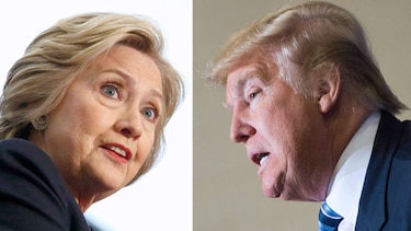 Trump y Clinton, candidatos ganadores pero impopulares