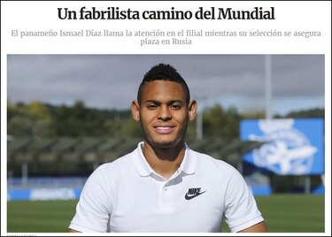 Ismael Díaz apunta al Mundial y a crecer en el fútbol español
