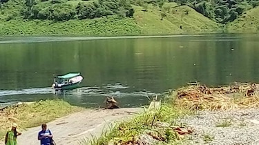 Sigue la búsqueda de un joven en el lago de la hidroeléctrica de Barro Blanco