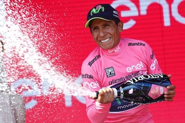Nairo Quintana es líder en el Giro de Italia 