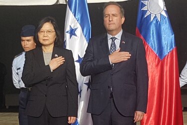 Presidenta de Taiwán inicia gira por Centroamérica