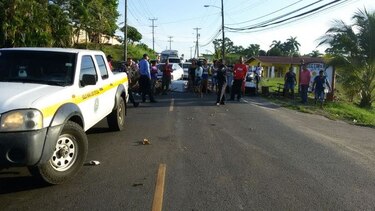 Cierran vía hacia la costa arriba de Colón