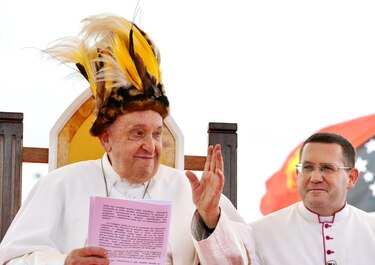 El Papa visitó Vánimo, en la selva de Papúa Nueva Guinea, para animar a los misioneros