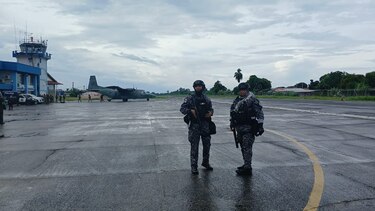 Fuerza pública toma control del Aeropuerto de Changuinola, en Bocas del Toro