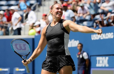 Muguruza avanza en el US Open; Halep queda fuera