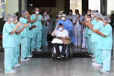 Militar de 99 años se cura del coronavirus en Brasil