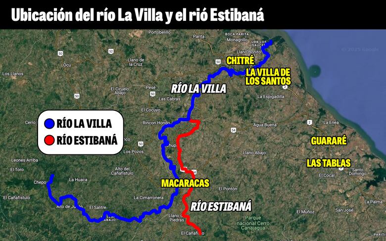 El agua llega limpia, pero el río La Villa está contaminado: el complejo caso de Azuero