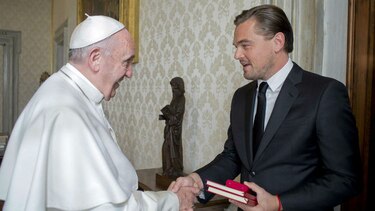 Papa recibe a Leonardo DiCaprio para hablar de defensa del medioambiente