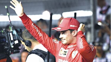 Leclerc partirá primero en Singapur
