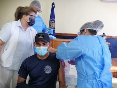 Distribuyen en Azuero 2 mil 808 dosis contra la Covid-19