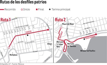 Rutas de desfiles patrios tendrán variaciones