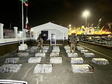Decomisan 1,420 paquetes con droga en un contenedor que tenía como destino Rusia
