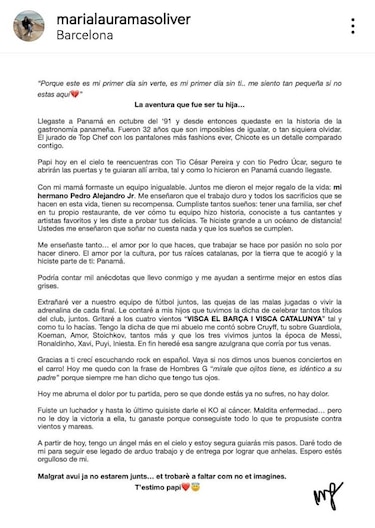 Fallece el chef Pedro Masoliver