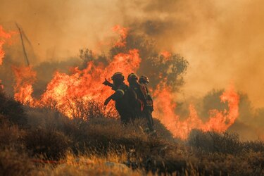 Miles de evacuados por violentos incendios en zonas turísticas de Grecia y Turquía